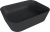 BANERA SQUARE umyvadlo na desku, litý mramor, 50x36cm, antracit mat 14596.51