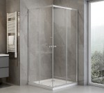 AGGA čtvercová sprchová zástěna 800x800mm, čiré sklo HLF808Y