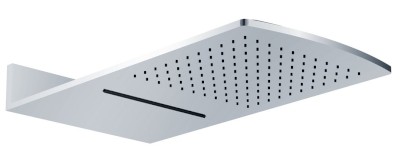 Nástěnná hlavová sprcha s kaskádou 600x320mm, chrom DC456