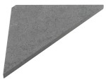 ABELINE rohová police rockstone 250x250mm, concrete AE250-4033