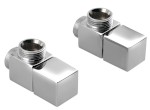 CUBE připojovací sada ventilů ruční rohová, chrom CP4010S