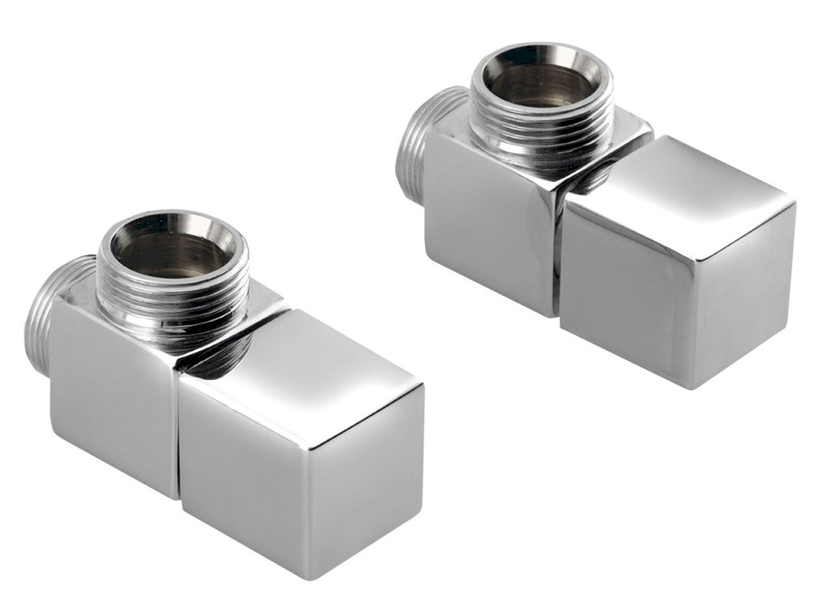 CUBE připojovací sada ventilů ruční rohová, chrom CP4010S