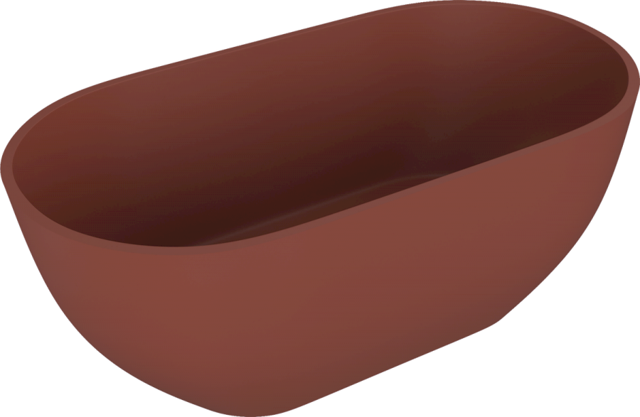 71843.71 (57682) REDUTA volně stojící vana litý mramor 150x75x58cm, hnědá mat 71843.71