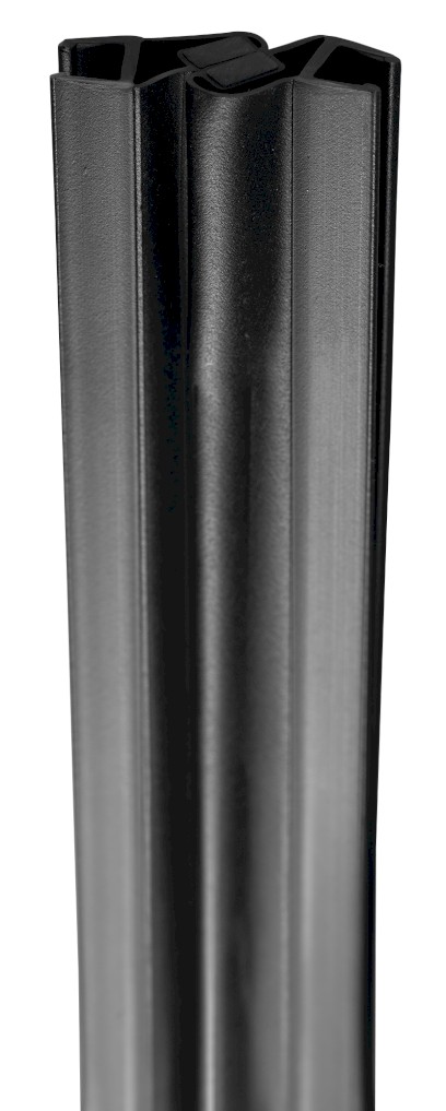 Set magnetických těsnění 45°pro sklo 5/5mm, 2000mm, černá MAG03B