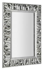 ZEEGRAS zrcadlo ve vyřezávaném rámu 70x100cm, stříbrná IN432