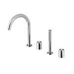 UT052-1 (57354) ULTRAMIX tělo čtyřprvkové baterie na okraj vany, chrom UT052-1