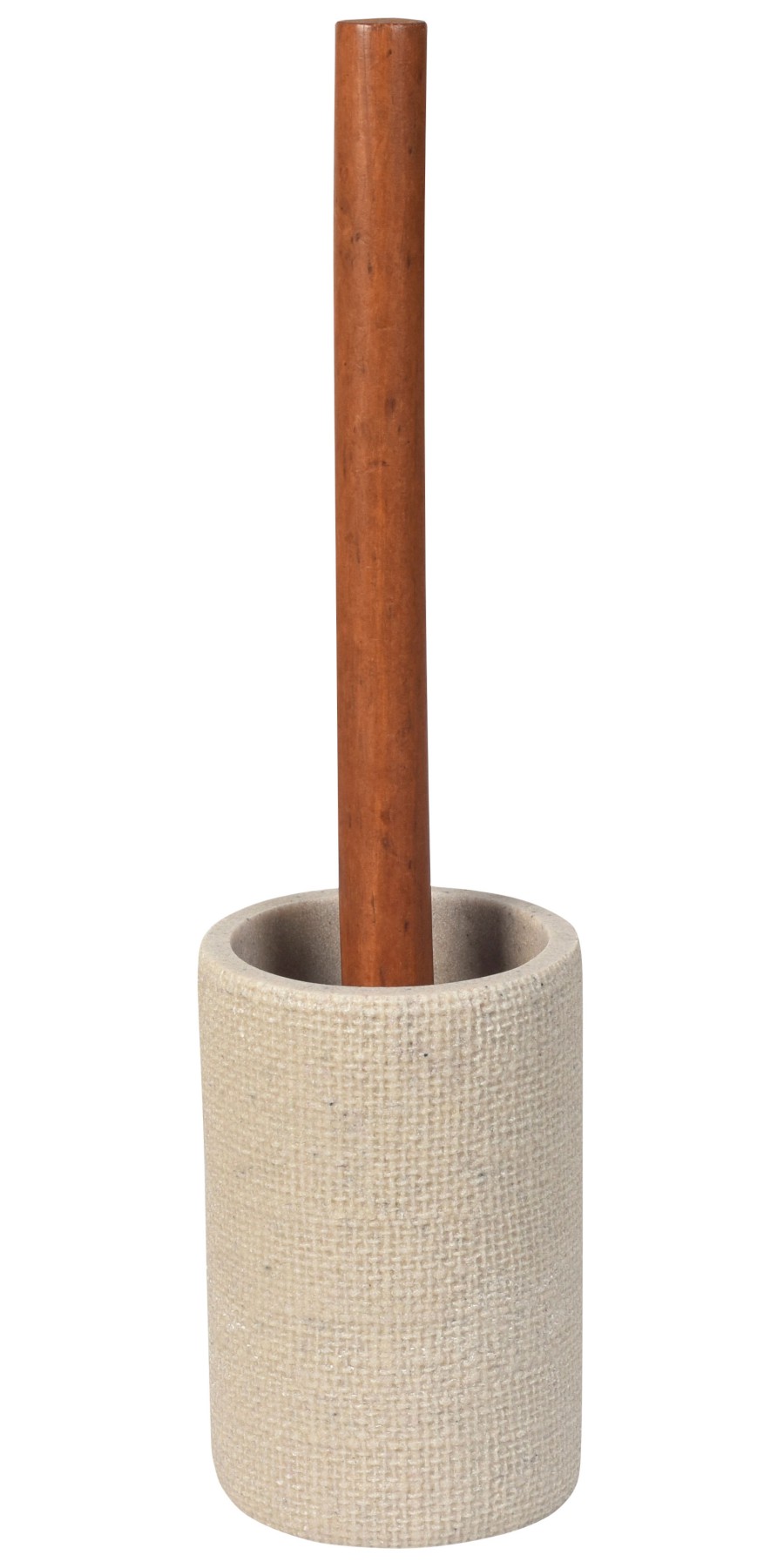 8568 (61856) CRAFT WC štětka na postavení, acacia/béžová 8568