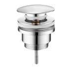 Umyvadlová výpust 5/4“, click-clack, velká zátka, 10-55mm, chrom CV1002