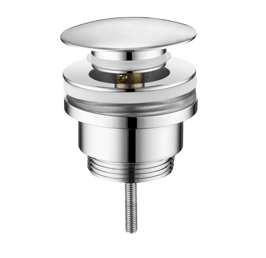 Umyvadlová výpust 5/4“, click-clack, velká zátka, 10-55mm, chrom CV1002