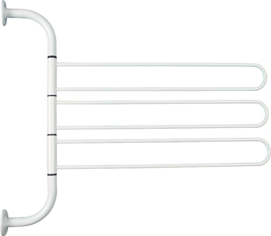 WHITE LINE otočný trojsušák, bílá 8002
