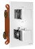 Podomítková sprchová termostatická baterie, box, 3 výstupy, chrom 1102-63