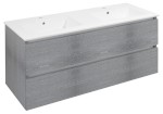 EZ121-1111 (60251) EZARA dvojumyvadlová skříňka 120x55x46cm, dub stříbrný EZ121-1111