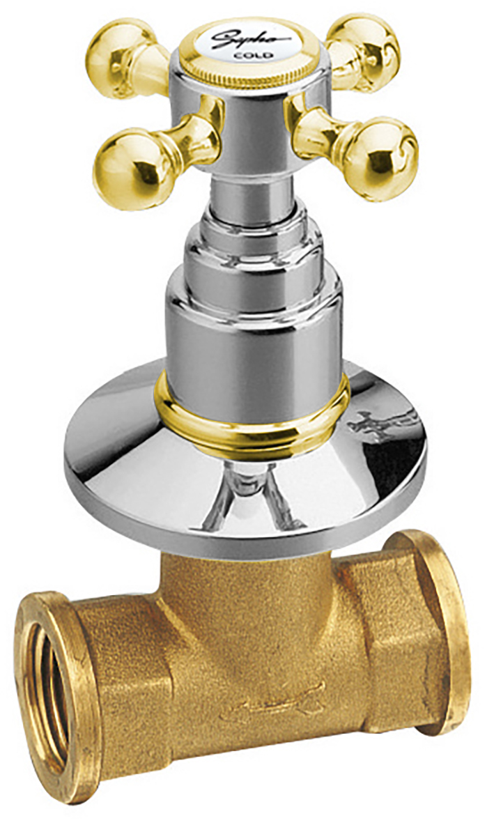 3052H (32563) ANTEA podomítkový ventil, teplá, chrom/zlato 3052H