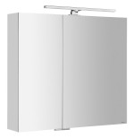 MIRRÓ galerka s LED osvětlením, 80x70x16cm, bílá MC080-0030