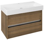 NIRONA umyvadlová skříňka 82x51,5x43 cm, dub Sherwood NR085-1515