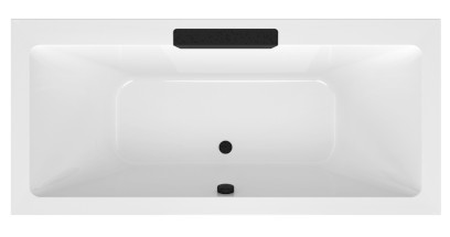 CASCATA obdélníková vana 185x85x45cm, kaskáda černá 73836.102