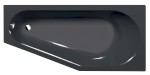 TIGRA R asymetrická vana 170x80x46cm, šedá 90611.30