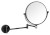 X-ROUND BLACK kosmetické zrcátko závěsné, Ø 200mm, oboustranné, černá mat XR006B