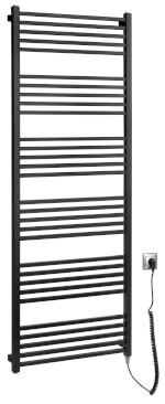 METRO-E elektrické otopné těleso rovné 600x1620 mm, 800 W, černá mat ME616B