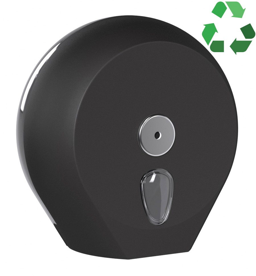 ECOLORED zásobník na toaletní papír max. Ø 23cm, ABS, Soft Touch, černá mat A75610VB