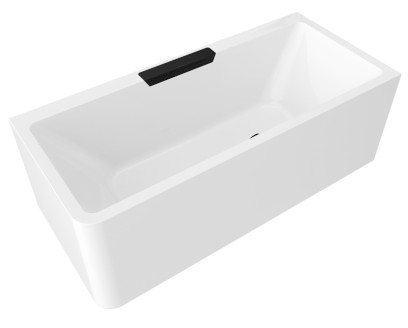 CASCATA R MONOLITH obdélníková vana 180x80x60cm, kaskáda černá 73836MR.102