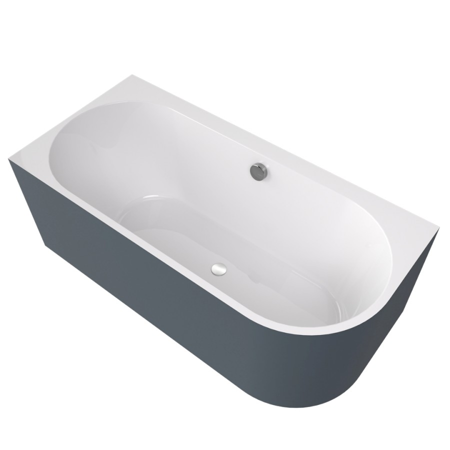 33611M.42 (60363) ASTRA L MONOLITH asymetrická vana 160x75x60cm, bílá/siena 33611M.42