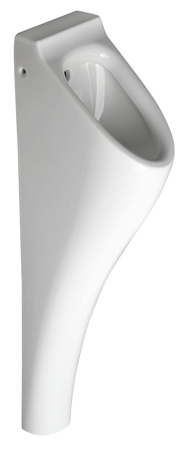 AQUATECH urinál na postavení se zakrytým přívodem vody 21x92,5x30 cm, včetně sifonu, bílá 373001