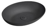 FORMIGO betonové umyvadlo na desku, 60x40cm, antracit mat FG216