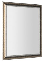 AMBIENTE zrcadlo v dřevěném rámu 72x92cm, bronzová patina NL700