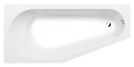 TIGRA L asymetrická vana 170x80x46cm, bílá mat 90111.11