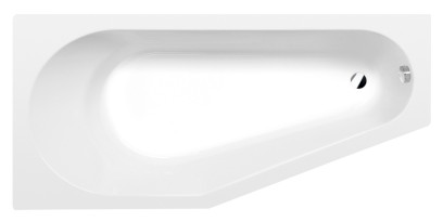 TIGRA L asymetrická vana 170x80x46cm, bílá mat 90111.11