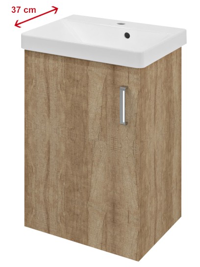 THEIA umyvadlová skříňka 50,9x70x35cm, 1xdvířka, levá, dub alabama TH057-2222