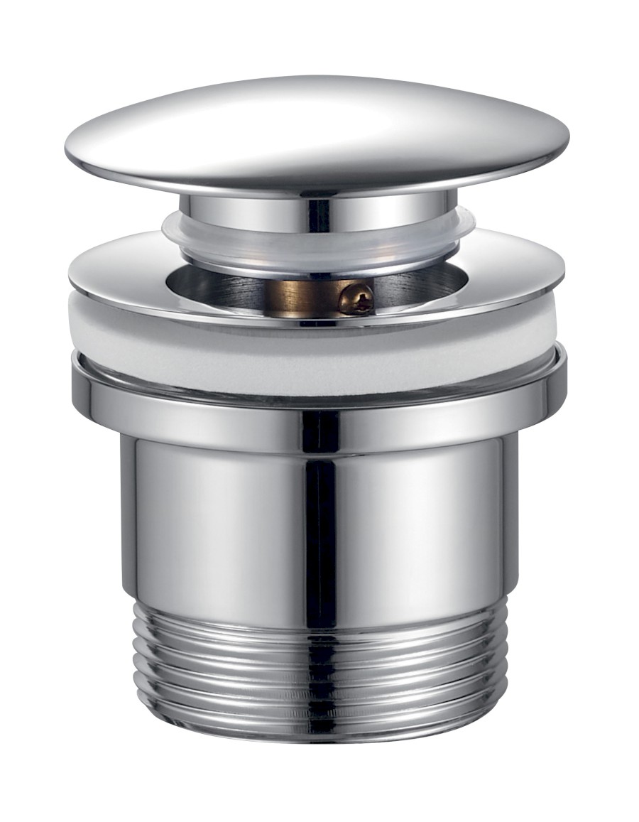 151.317.1 (53029) Umyvadlová výpust 6/4“, click-clack, velká zátka, 10-60mm, chrom 151.317.1