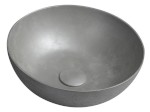 FORMIGO betonové umyvadlo na desku, Ø 39cm, stříbrná mat FG319