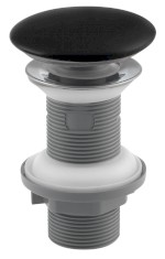 Umyvadlová výpust 5/4“, click-clack, keramická zátka, 20-70mm, černá mat 38TP0163I