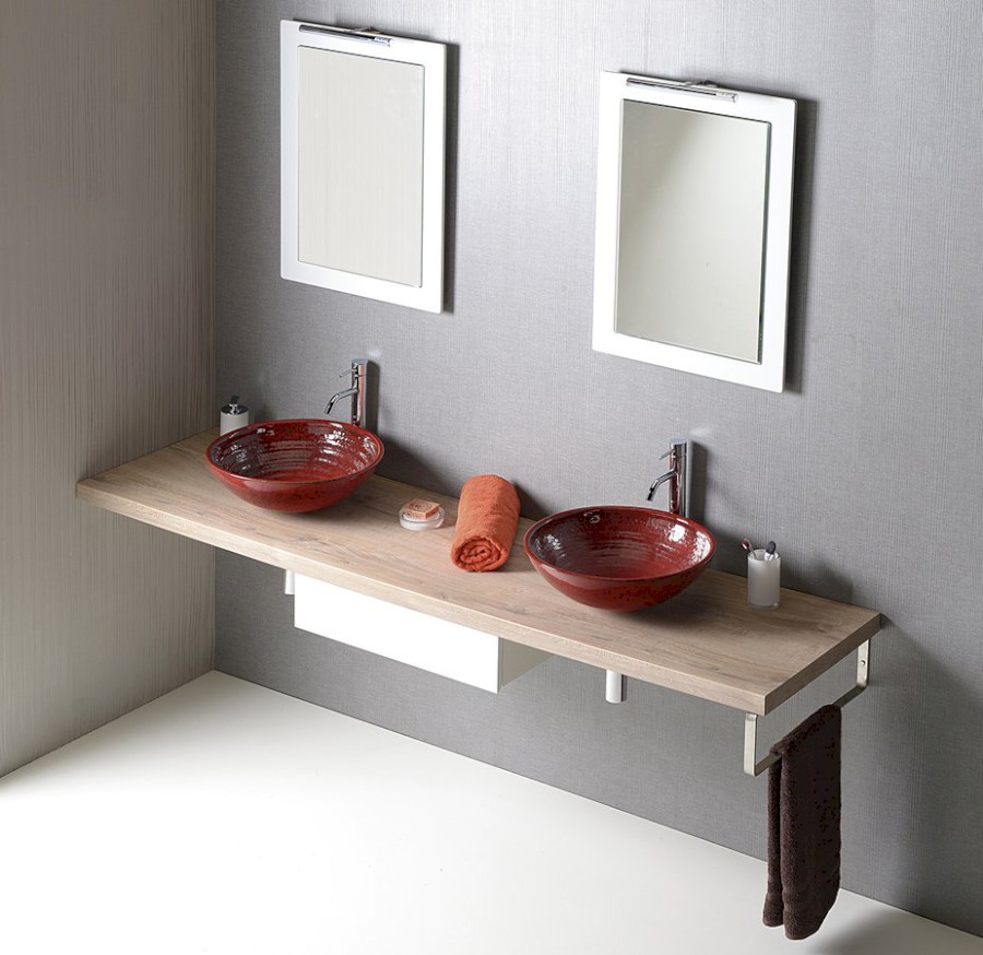 AVICE deska pod umyvadlo 190x50cm, tl.5cm, dub Rover AV194