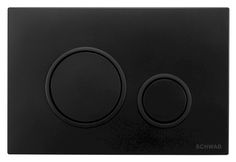 SCHWAB VELA ovládací tlačítko, 247x165 mm, černá mat P47-0190-0253