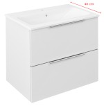 CIRASA umyvadlová skříňka 58x54x39cm, bílá lesk CR592-3030