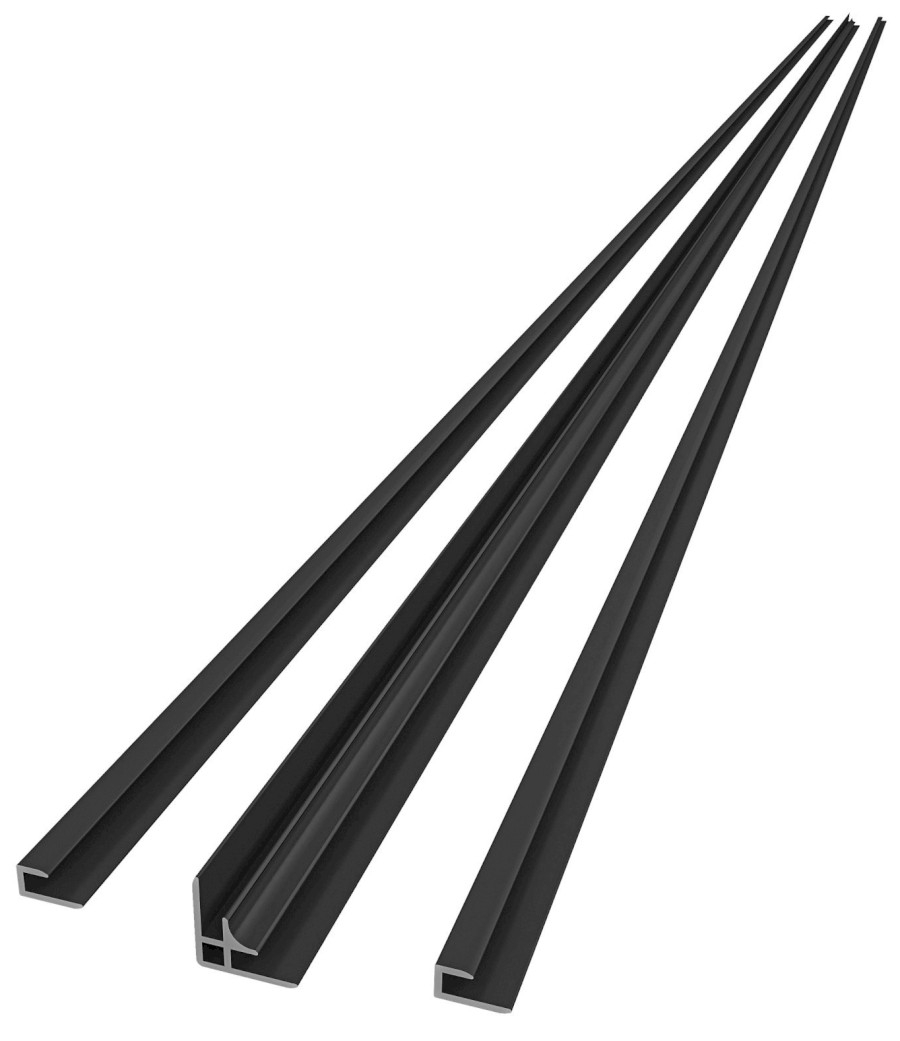 DP21B (60371) DENIPAN set profilů pro rohovou instalaci, 2100mm, černá mat DP21B