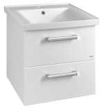 VEGA umyvadlová skříňka 51,5x60x43,6cm, 2x zásuvka, bílá VG052