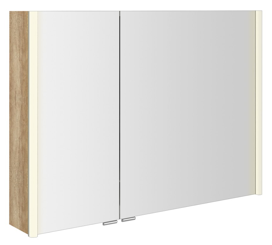 AX196-0022 (50599) ALIX galerka s LED osvětlením 96x70x17,5cm, dub alabama AX196-0022