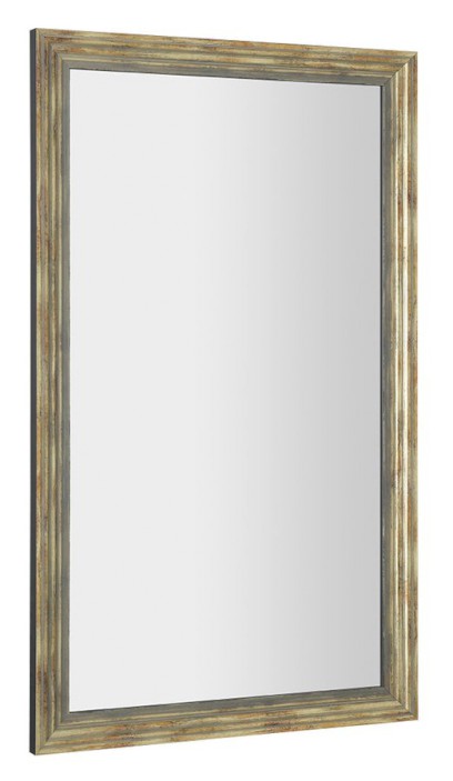 DEGAS zrcadlo v dřevěném rámu 71,6x121,6cm, černá/starobronz NL732