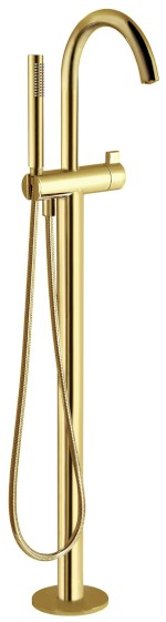 Vanová baterie s připojením do podlahy, zlato mat R5018GB