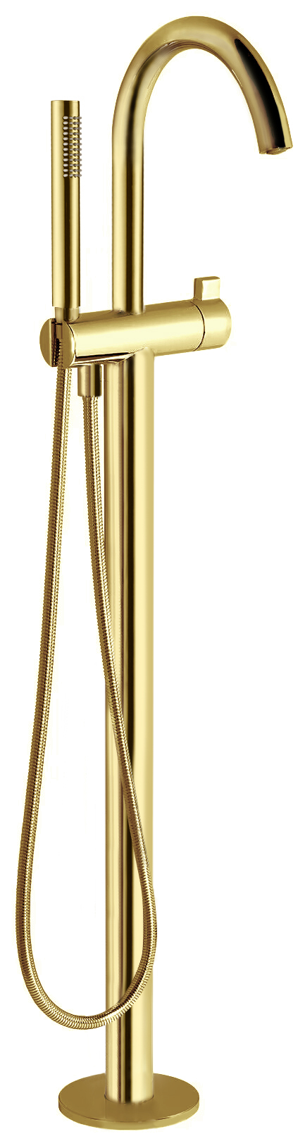 Vanová baterie s připojením do podlahy, zlato mat R5018GB