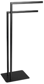 133114 (56775) FELIX stojan na ručníky, hranatý, černá mat 133114