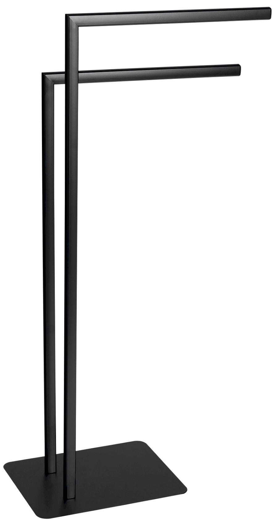 133114 (56775) FELIX stojan na ručníky, hranatý, černá mat 133114