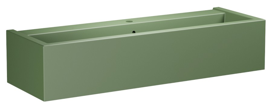 574211 (62074) KANAAL keramické umyvadlo 120x40cm, verde mat 574211