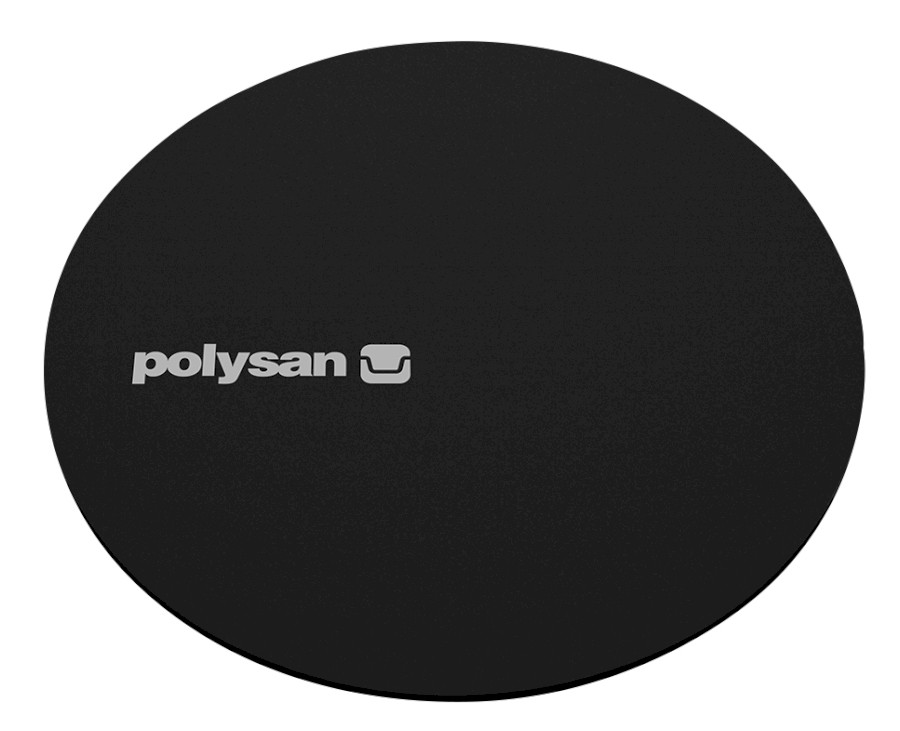 72731B (59461) MIRAI kruhová krytka sifonu, černá mat 72731B