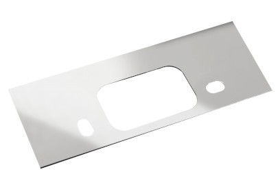 Krycí destička k SLIM hlavovým sprchám ze zdi, 240x110mm, nerez lesk MS136