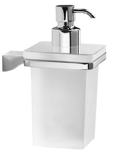 GLAMOUR dávkovač mýdla, 250 ml, mléčné sklo, chrom 5781